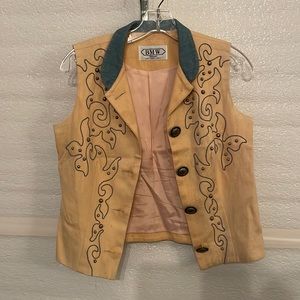 vintage bmw yellow vest